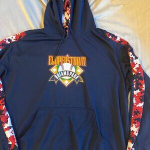 Cooperstown DreamsPark Hoodie Sweatshirt- Navy Blue- Men's XL- Good Condition